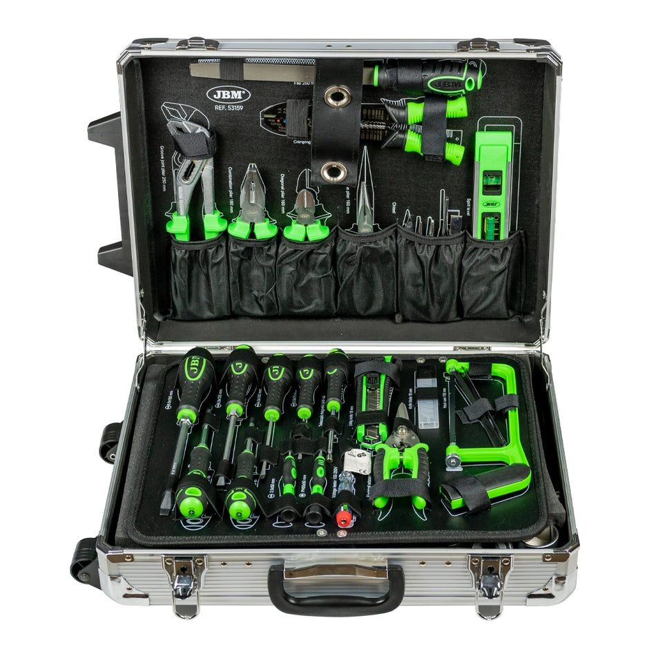 159pcs aluminum tool case