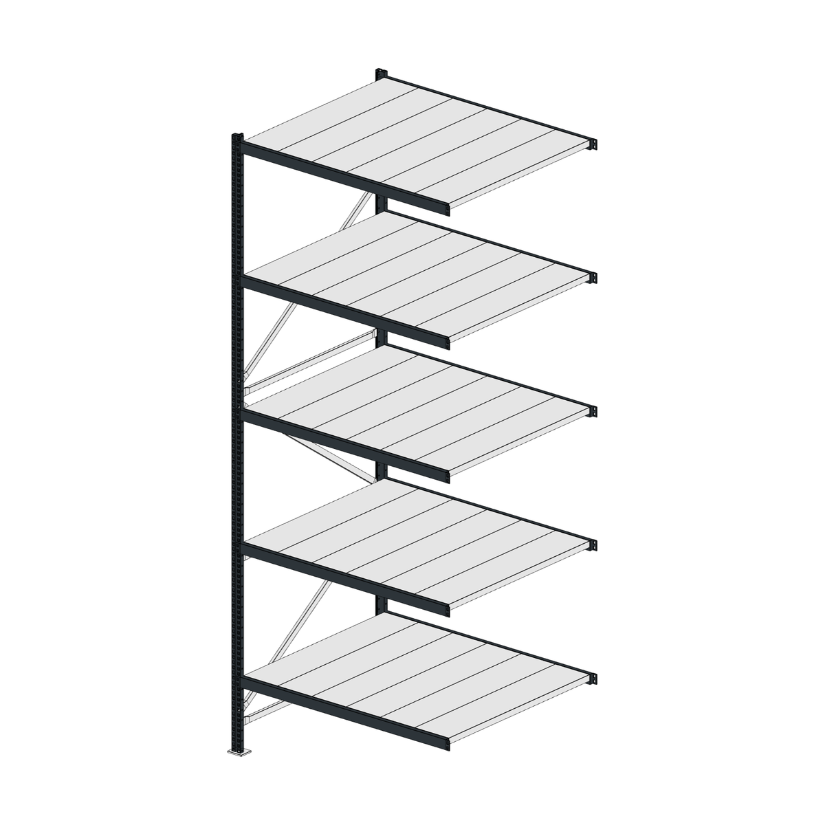 Scaffalatura MM50 modulo aggiuntivo RAL 7016