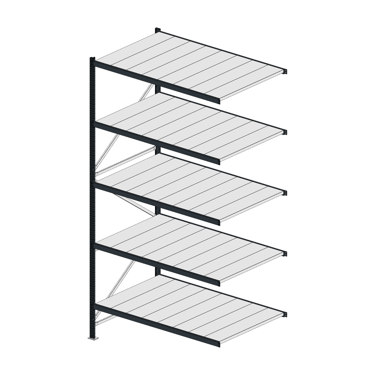 Scaffalatura MM50 modulo aggiuntivo RAL 7016