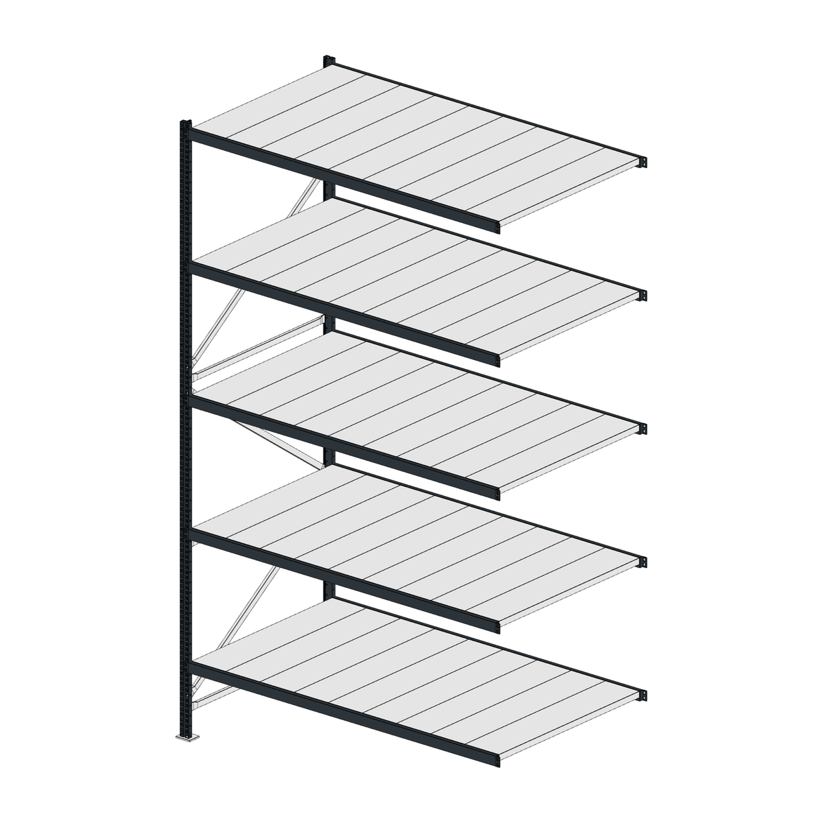 Scaffalatura MM50 modulo aggiuntivo RAL 7016