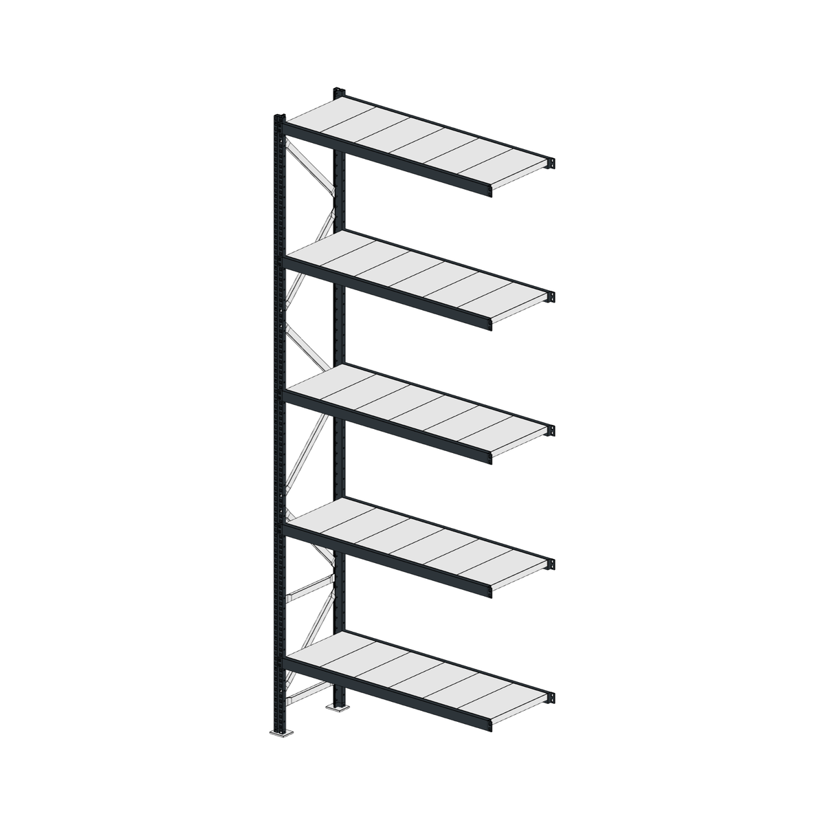 Scaffalatura MM50 modulo aggiuntivo RAL 7016