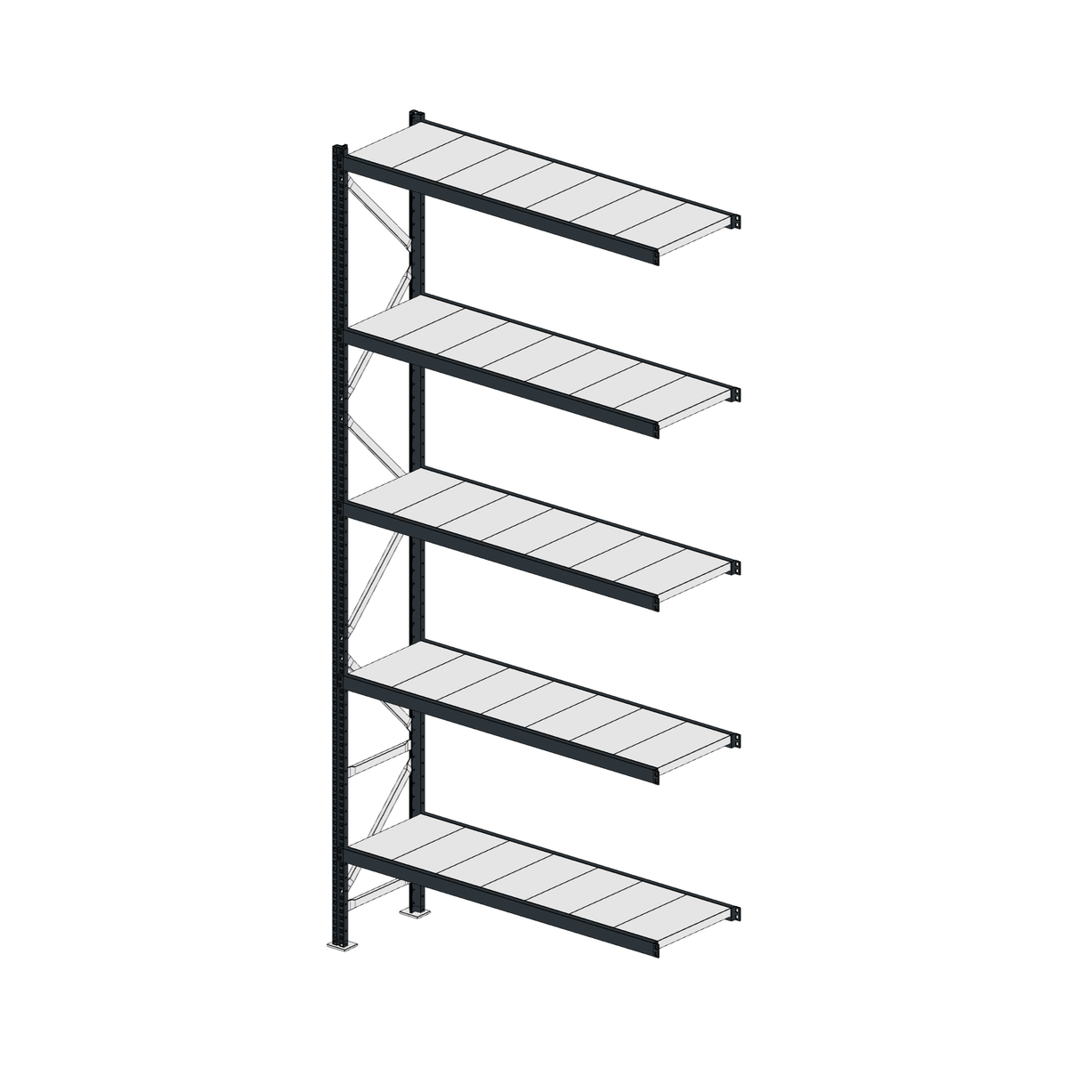 Scaffalatura MM50 modulo aggiuntivo RAL 7016