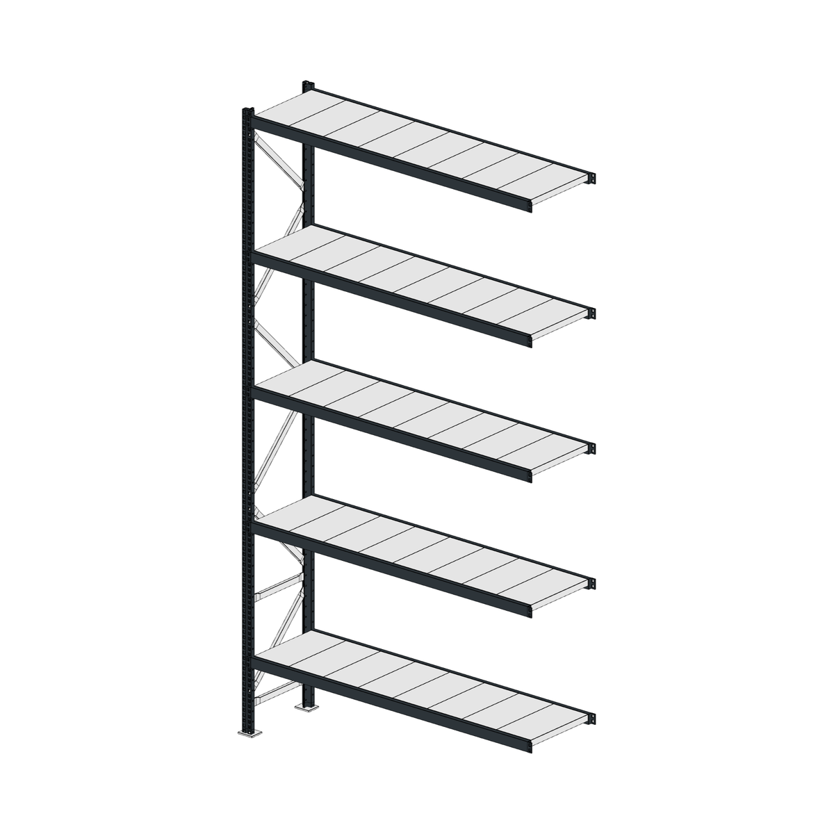 Scaffalatura MM50 modulo aggiuntivo RAL 7016