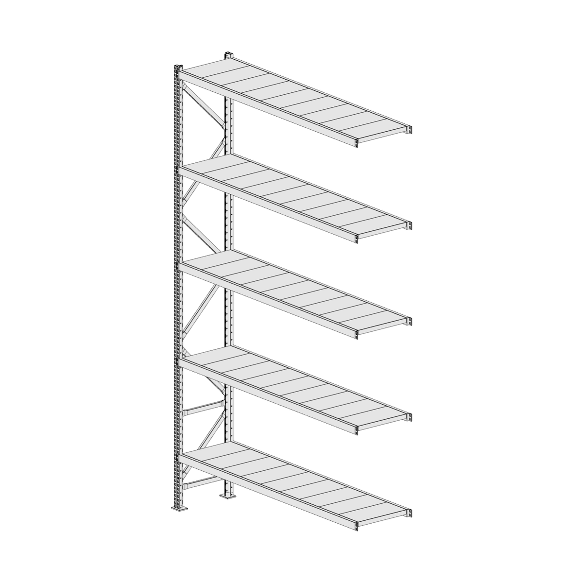 Scaffalatura MM50 modulo aggiuntivo 3000x1800x400 mm
