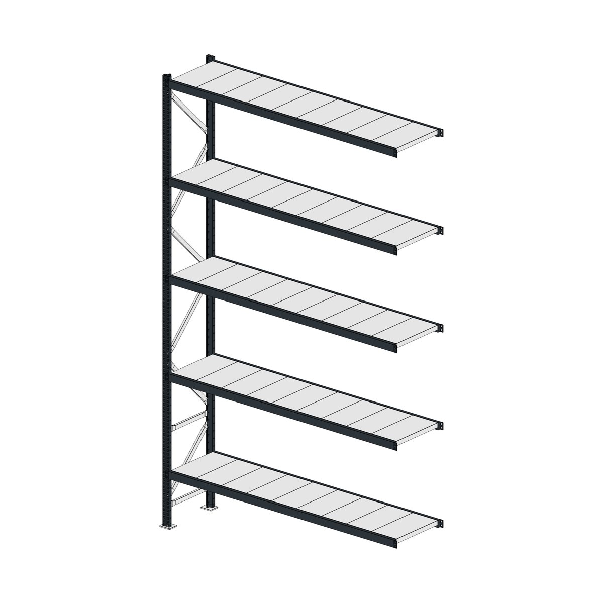 Scaffalatura MM50 modulo aggiuntivo RAL 7016