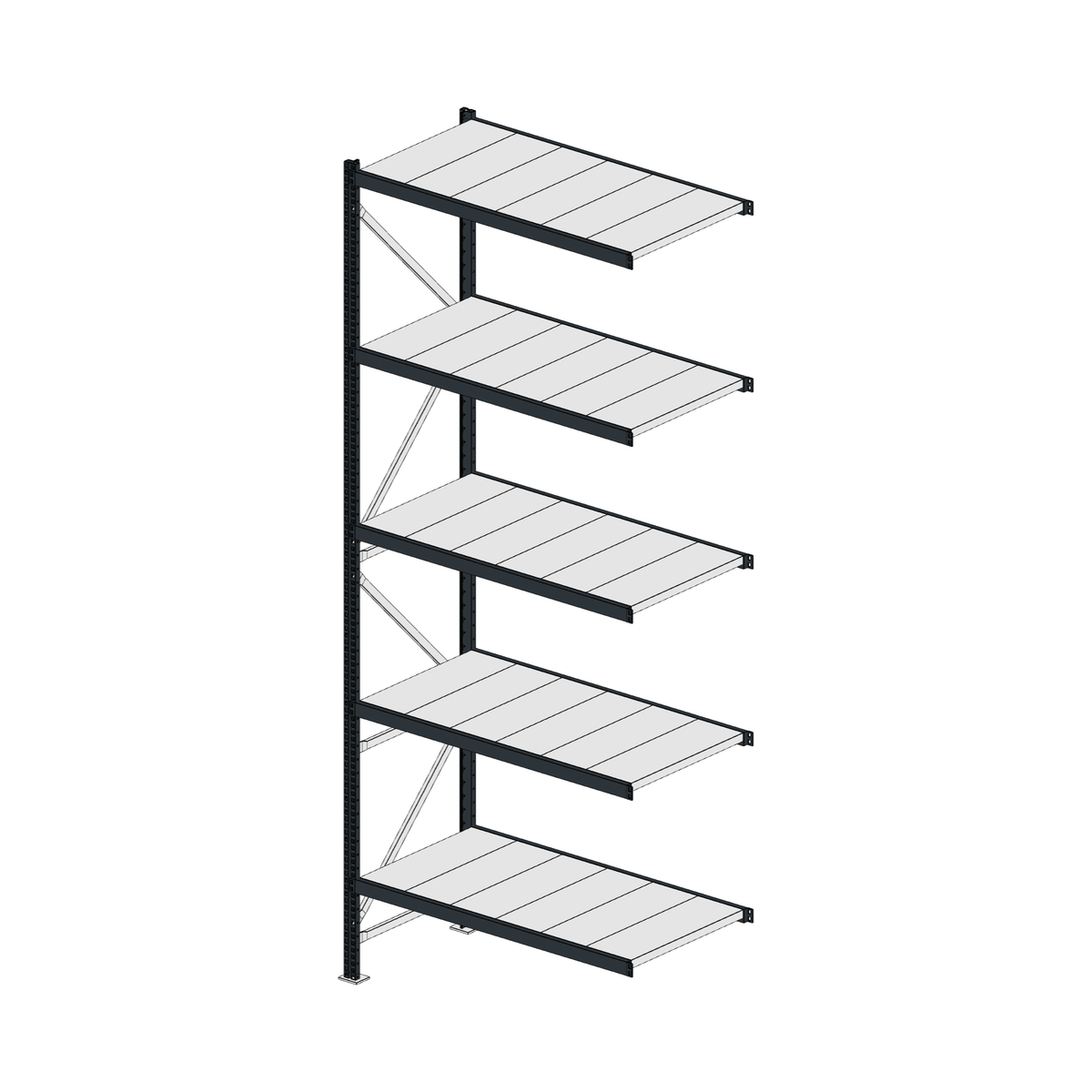 Scaffalatura MM50 modulo aggiuntivo RAL 7016