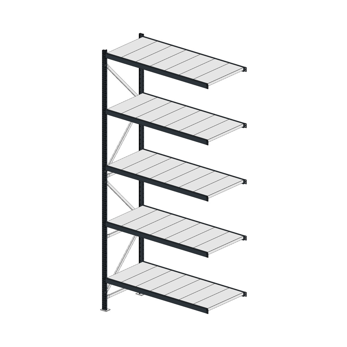Scaffalatura MM50 modulo aggiuntivo RAL 7016