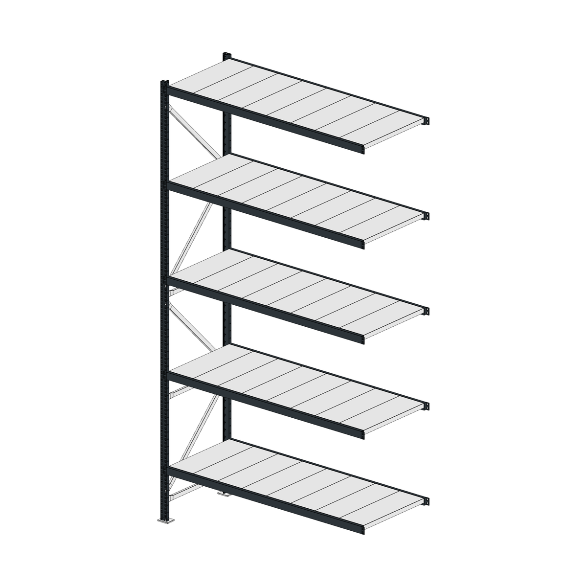 Scaffalatura MM50 modulo aggiuntivo RAL 7016