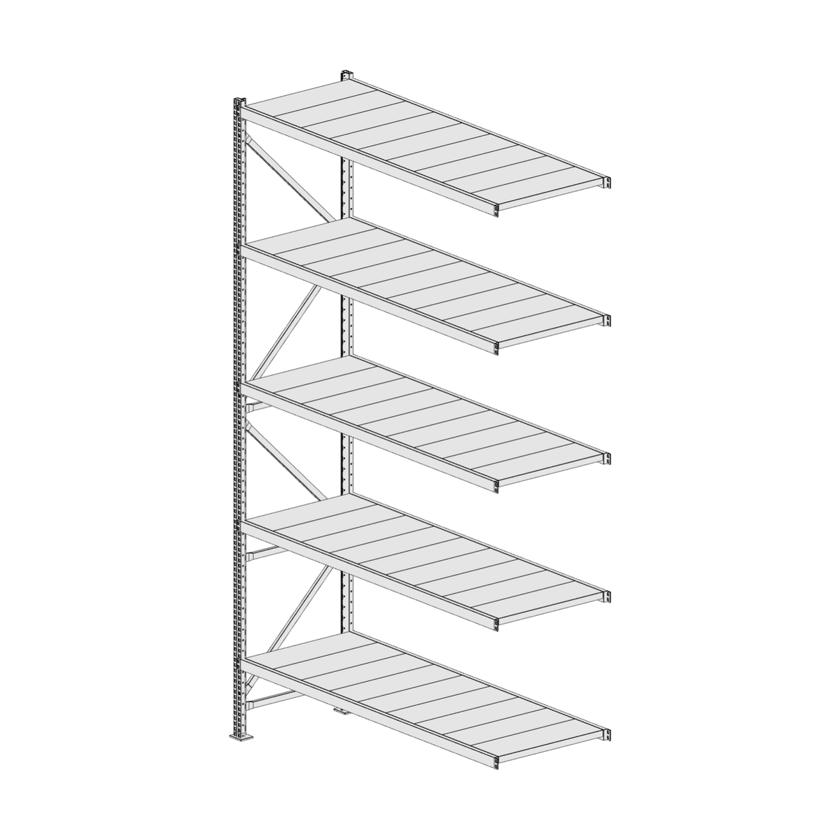 Scaffalatura MM50 modulo aggiuntivo 3000x1800x600 mm
