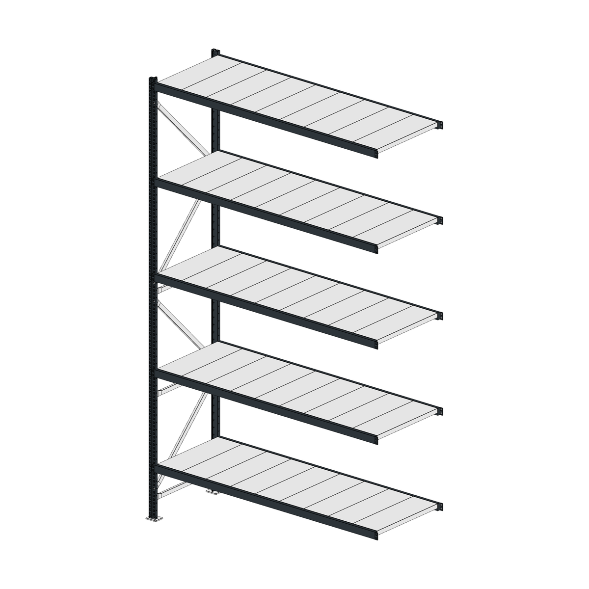 Scaffalatura MM50 modulo aggiuntivo RAL 7016