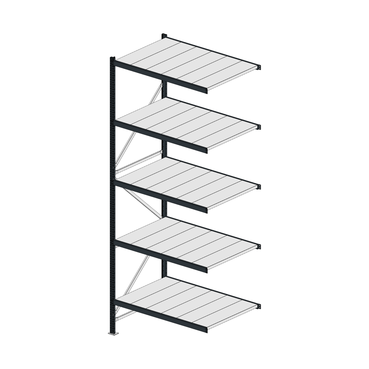 Scaffalatura MM50 modulo aggiuntivo RAL 7016