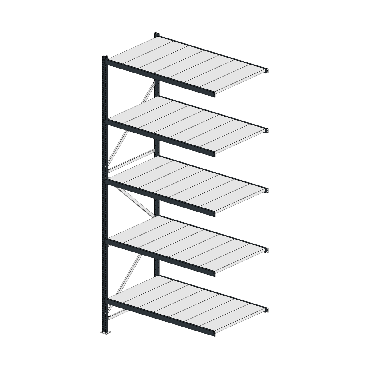 Scaffalatura MM50 modulo aggiuntivo RAL 7016