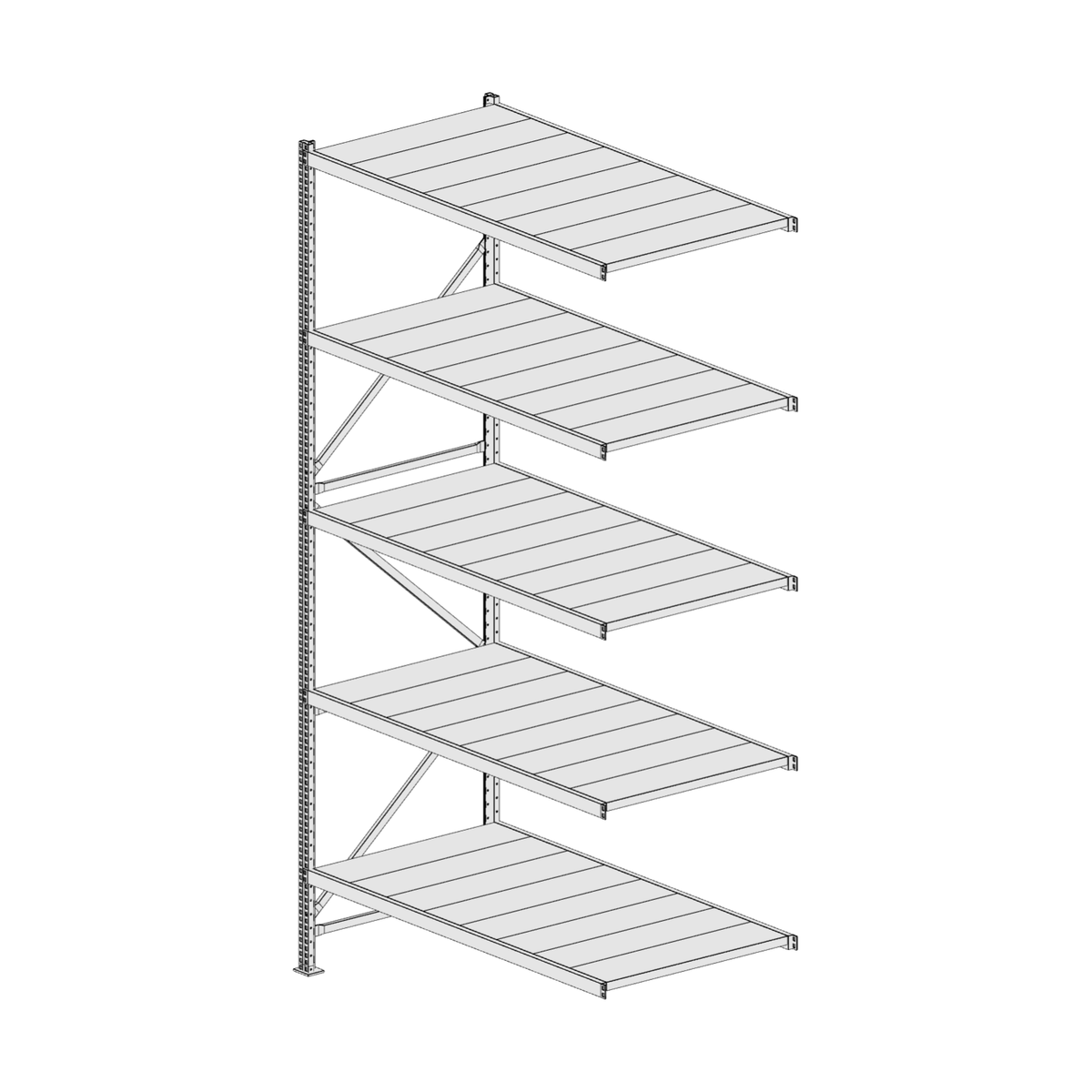 Scaffalatura MM50 modulo aggiuntivo 3000x1600x800 mm