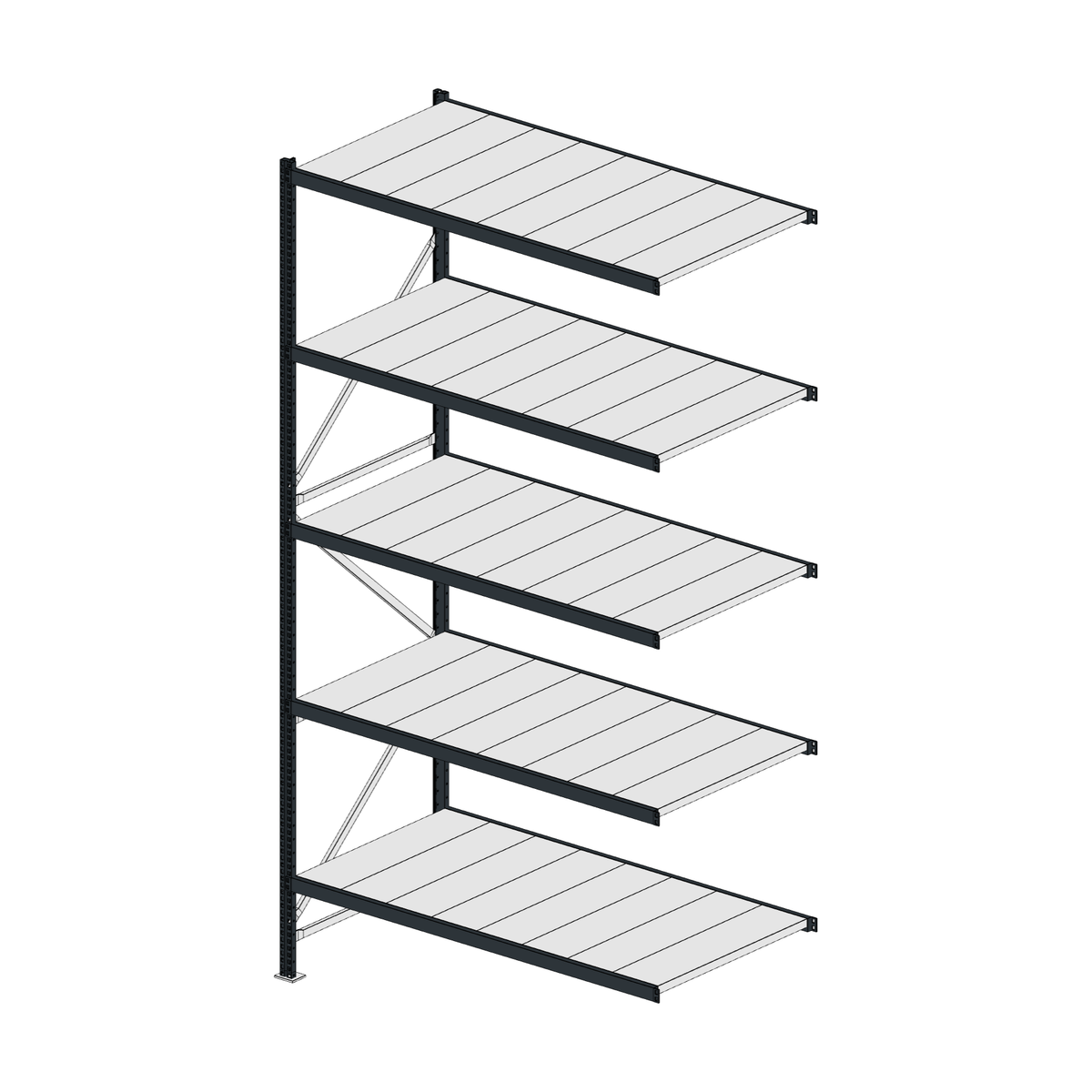 Scaffalatura MM50 modulo aggiuntivo RAL 7016