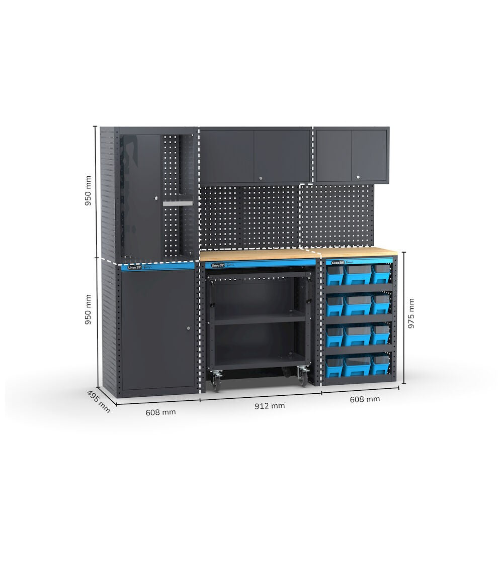 MODULO GARAGE 391 DIM. MM  L=1520 P=496 A=1900