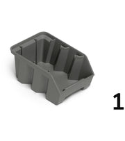 CONTENITORE IN PP RICICLATO PICKING BOX AIR MISURA 1 CON FONDO RINFORZATO - DIM. MM  L=108 P=173 A=76