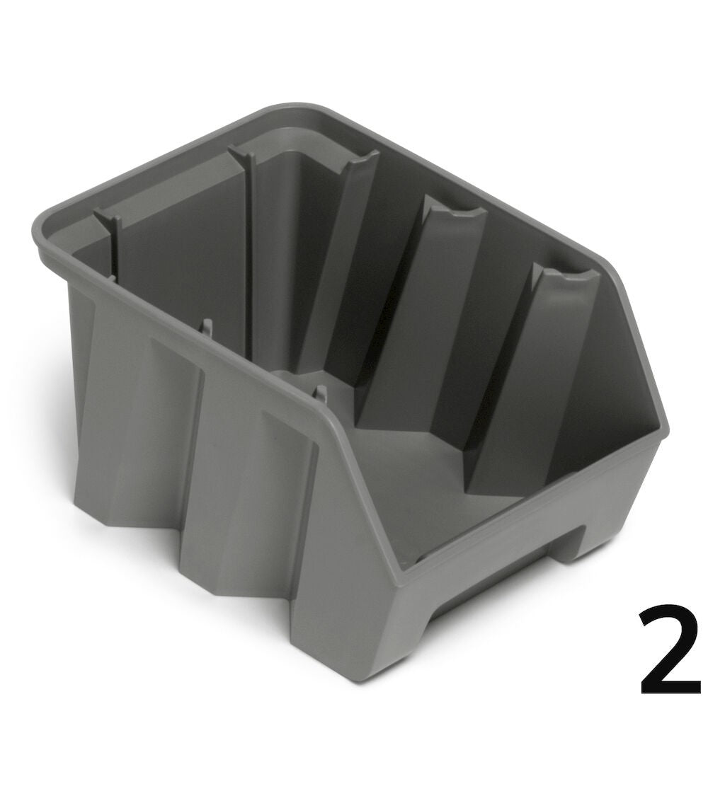 CONTENITORE IN PP RICICLATO PICKING BOX AIR MISURA 2 CON FONDO RINFORZATO - DIM. MM  L=160 P=234 A=127