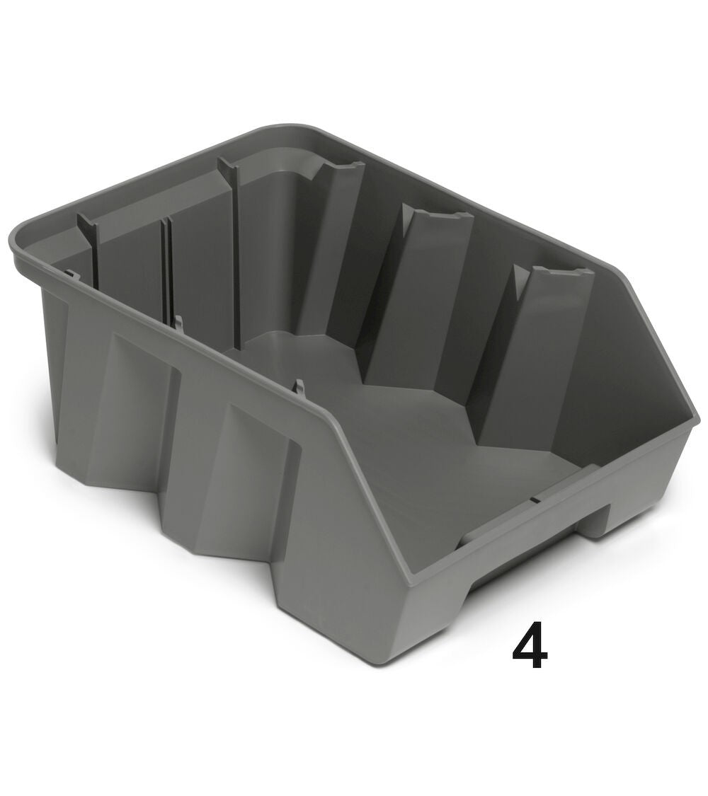 CONTENITORE IN PP RICICLATO PICKING BOX AIR MISURA 4 CON FONDO RINFORZATO - DIM. MM  L=336 P=508 A=203