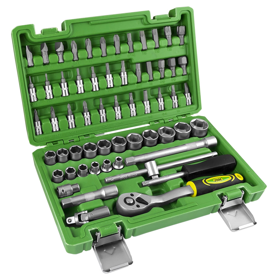 Tool case 59 pieces 3/8" hex sockets