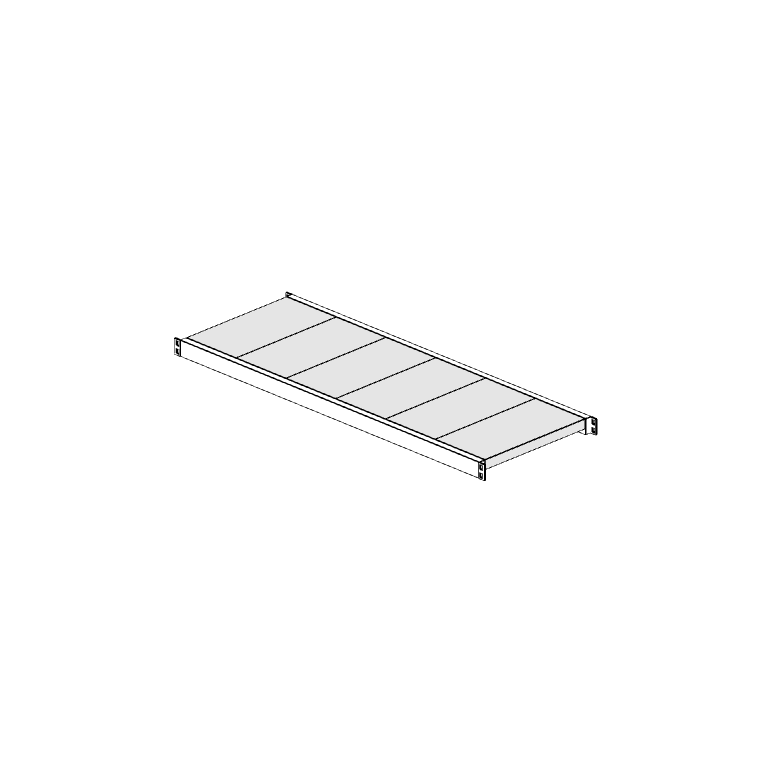 Ripiano aggiuntivo per scaffalatura MM50 bianco