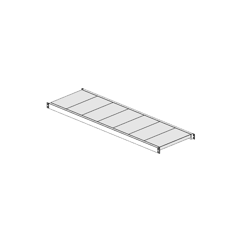 Ripiano aggiuntivo per scaffalatura MM50 bianco