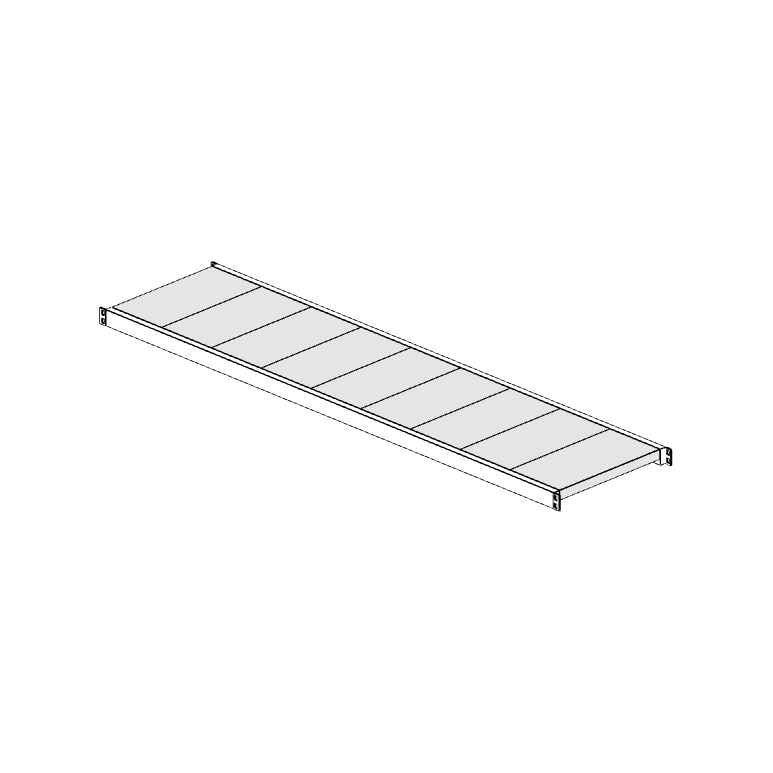 Ripiano aggiuntivo per scaffalatura MM50 bianco