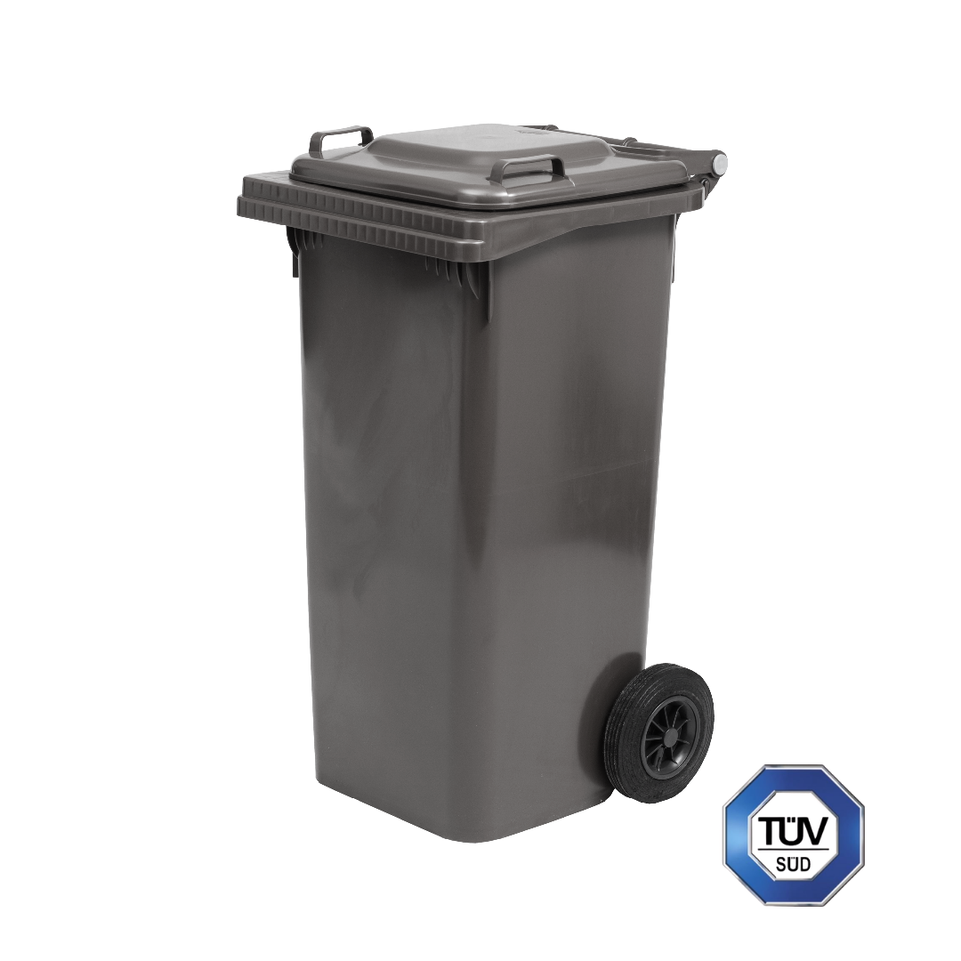 Bidone quadro raccolta differenziata con ruote, 120 Lt - Certificati TÜV - UNI EN 840