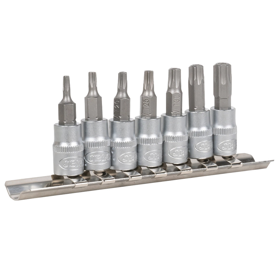 Tamper-proof 1/4" torx bit set