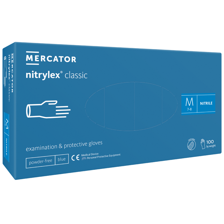 Guanti nitrylex classic blu