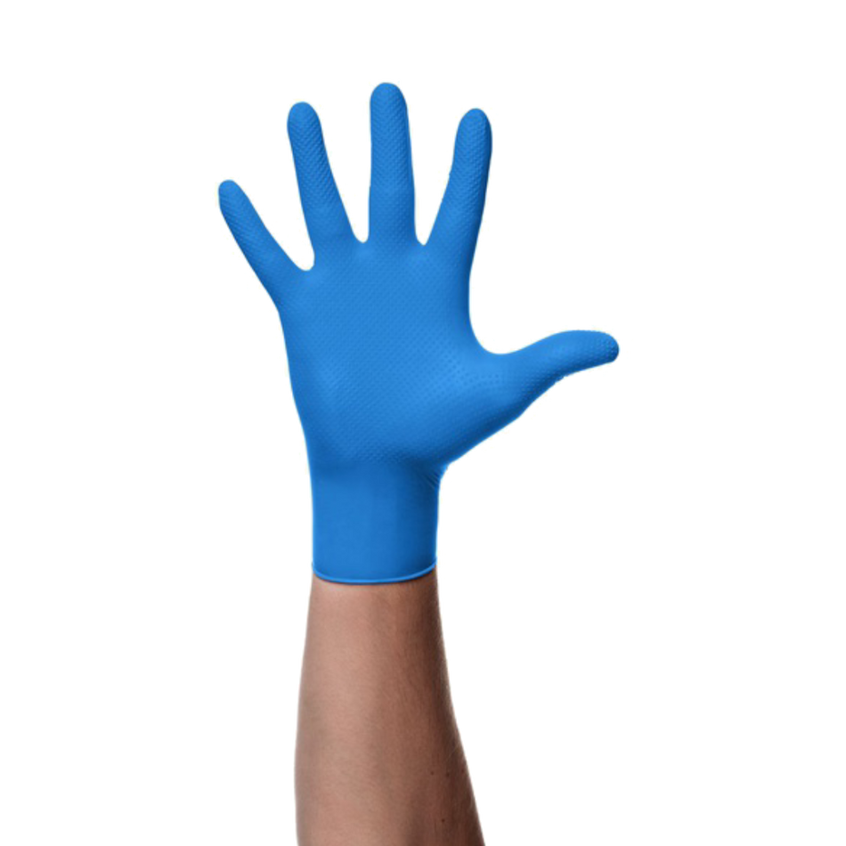 Blaue Gogrip-Handschuhe 