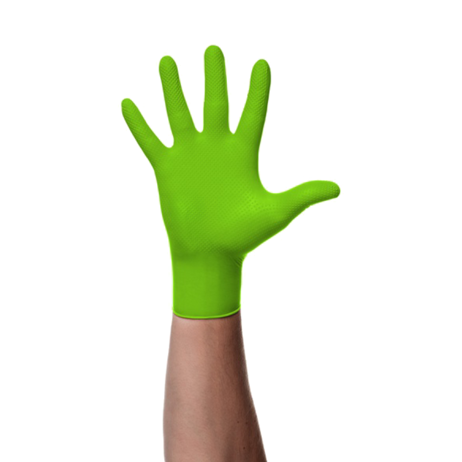 Grüne Gogrip-Handschuhe 