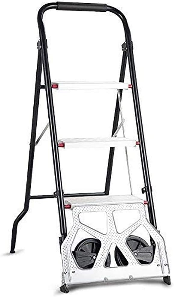 Folding Ladder with Aluminum Sack Trolley