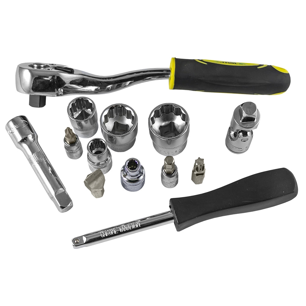 Valigetta portautensili 3/8" con 59 pezzi