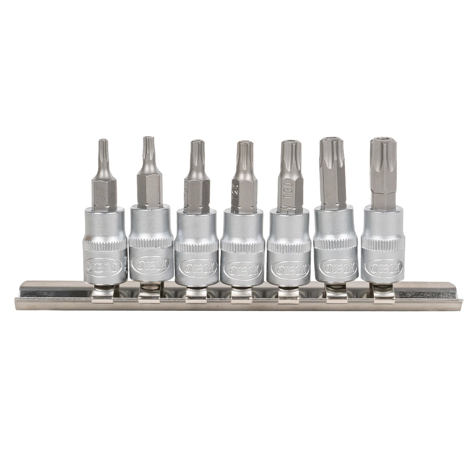 Tamper-proof 1/4" torx bit set