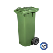 Bidone quadro raccolta differenziata con ruote, 80 Lt - Certificati TÜV - UNI EN 840