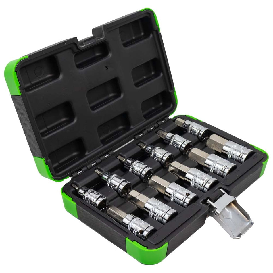 12-piece set with 1/2" drive - hex drive