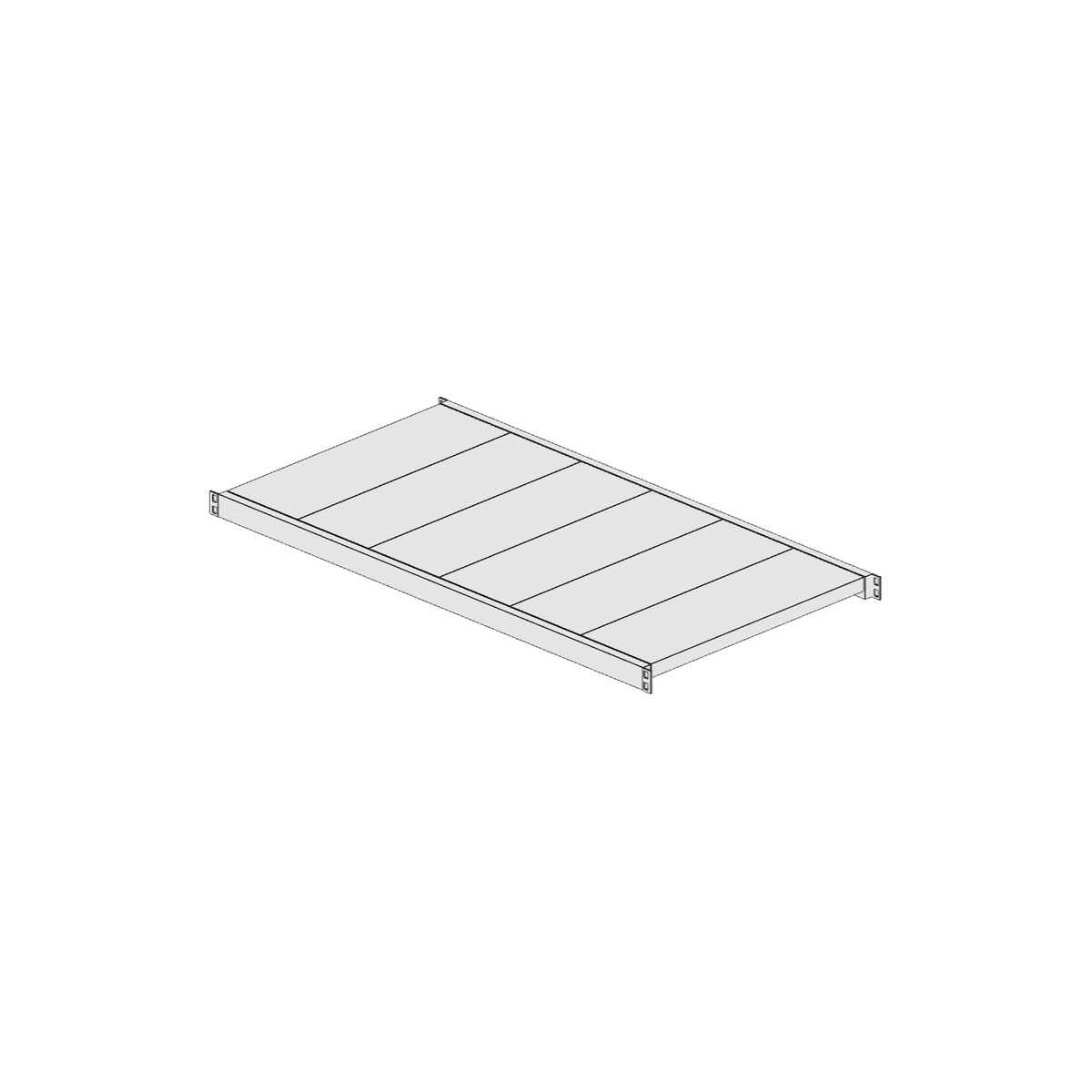 Ripiano aggiuntivo per scaffalatura MM50 zincato