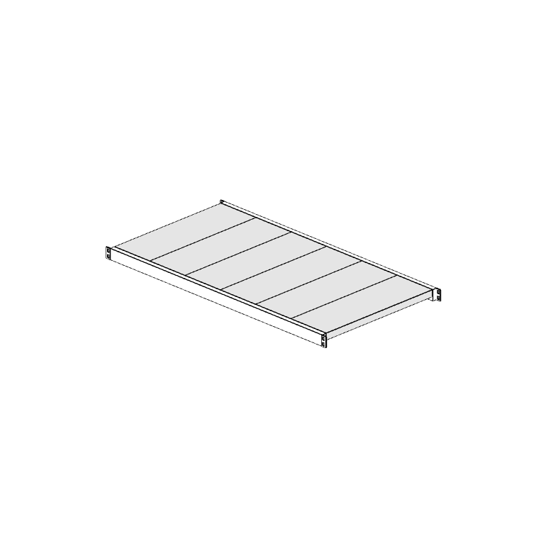 Ripiano aggiuntivo per scaffalatura MM50 bianco