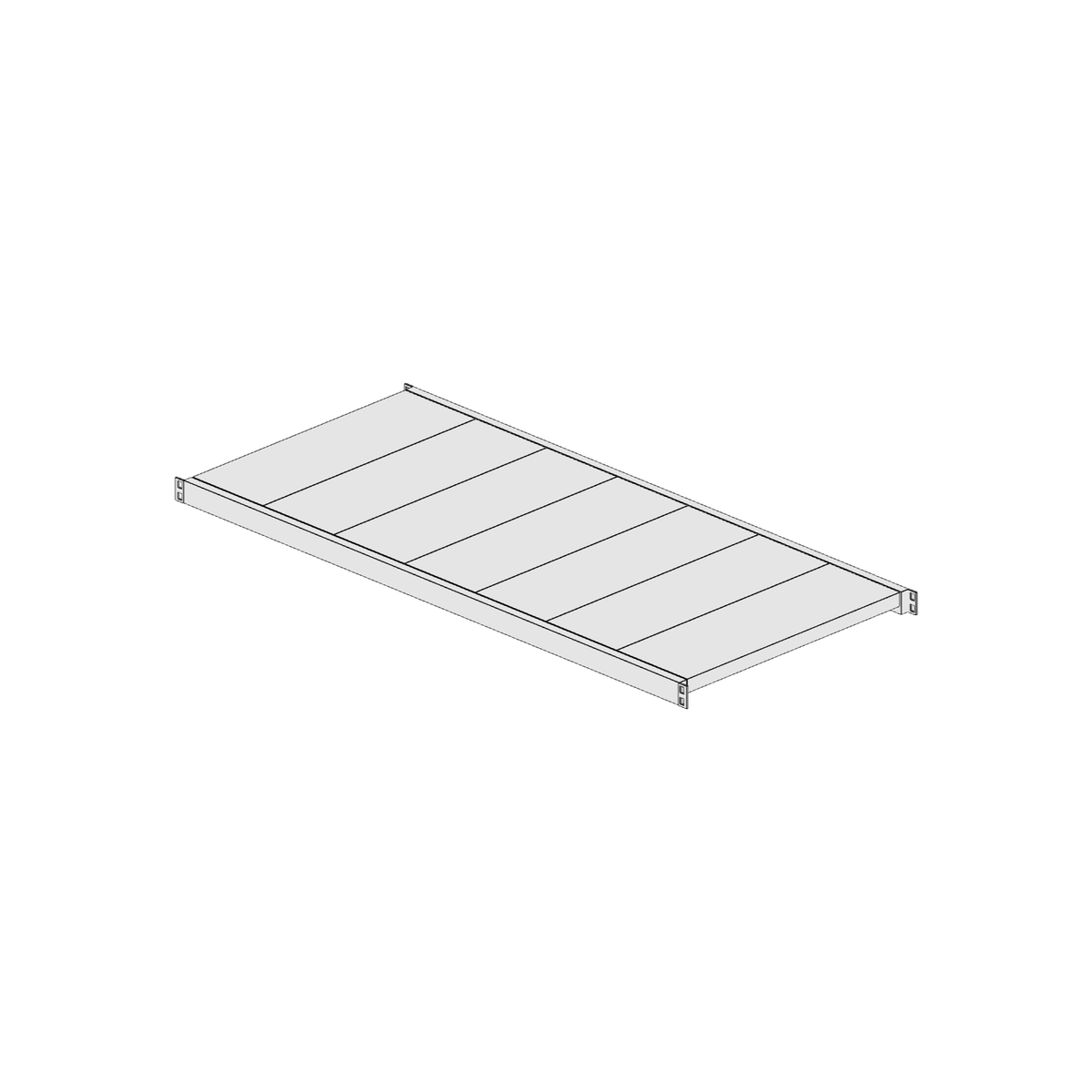 Ripiano aggiuntivo per scaffalatura MM50 zincato