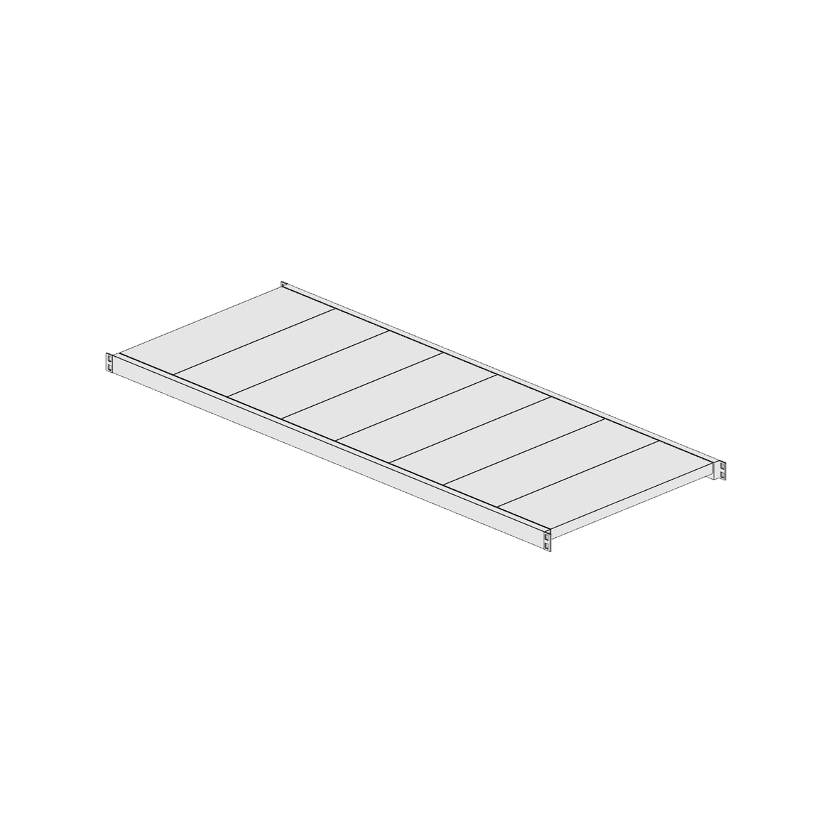 Ripiano aggiuntivo per scaffalatura MM50 zincato