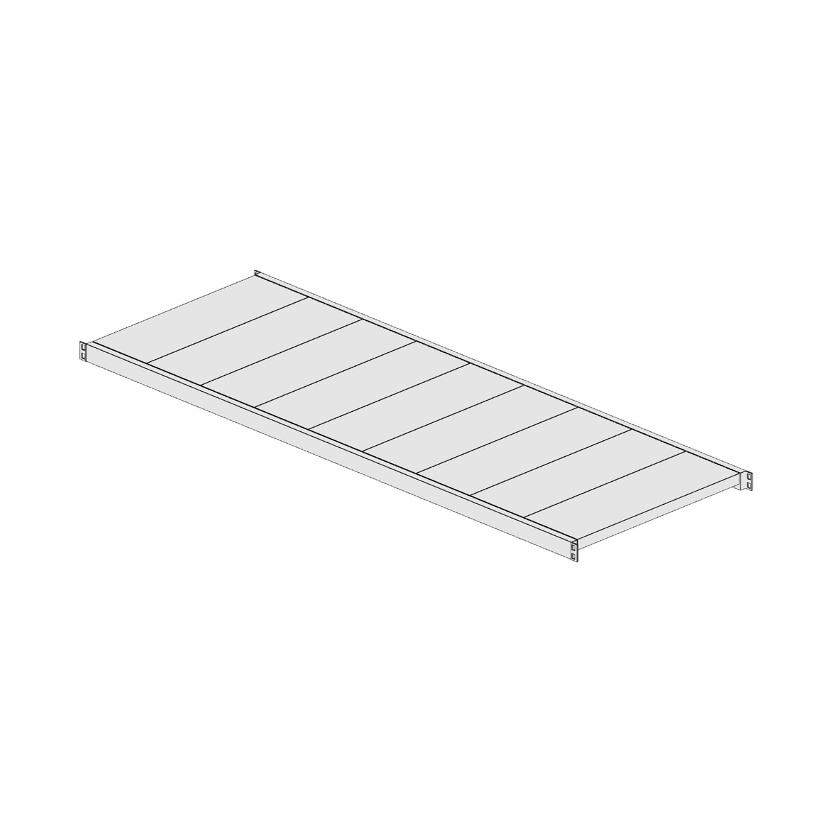Ripiano aggiuntivo per scaffalatura MM50 zincato