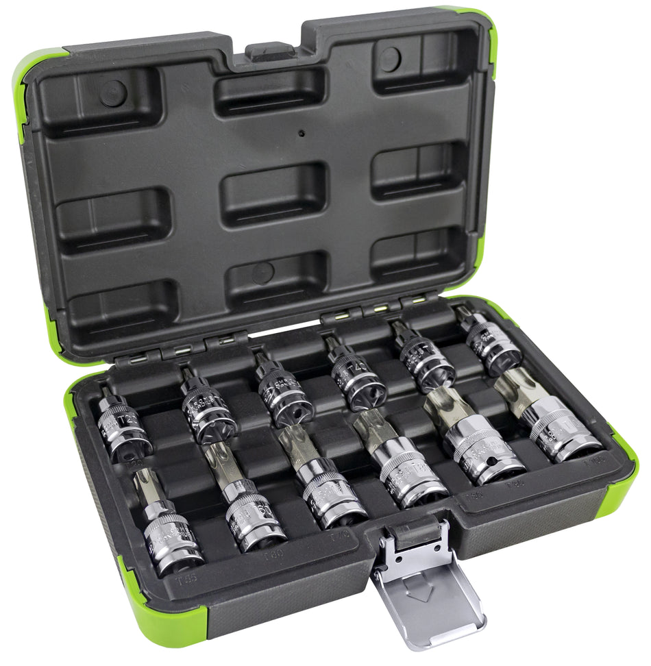 12-piece set with 1/2" coupling - torx drive