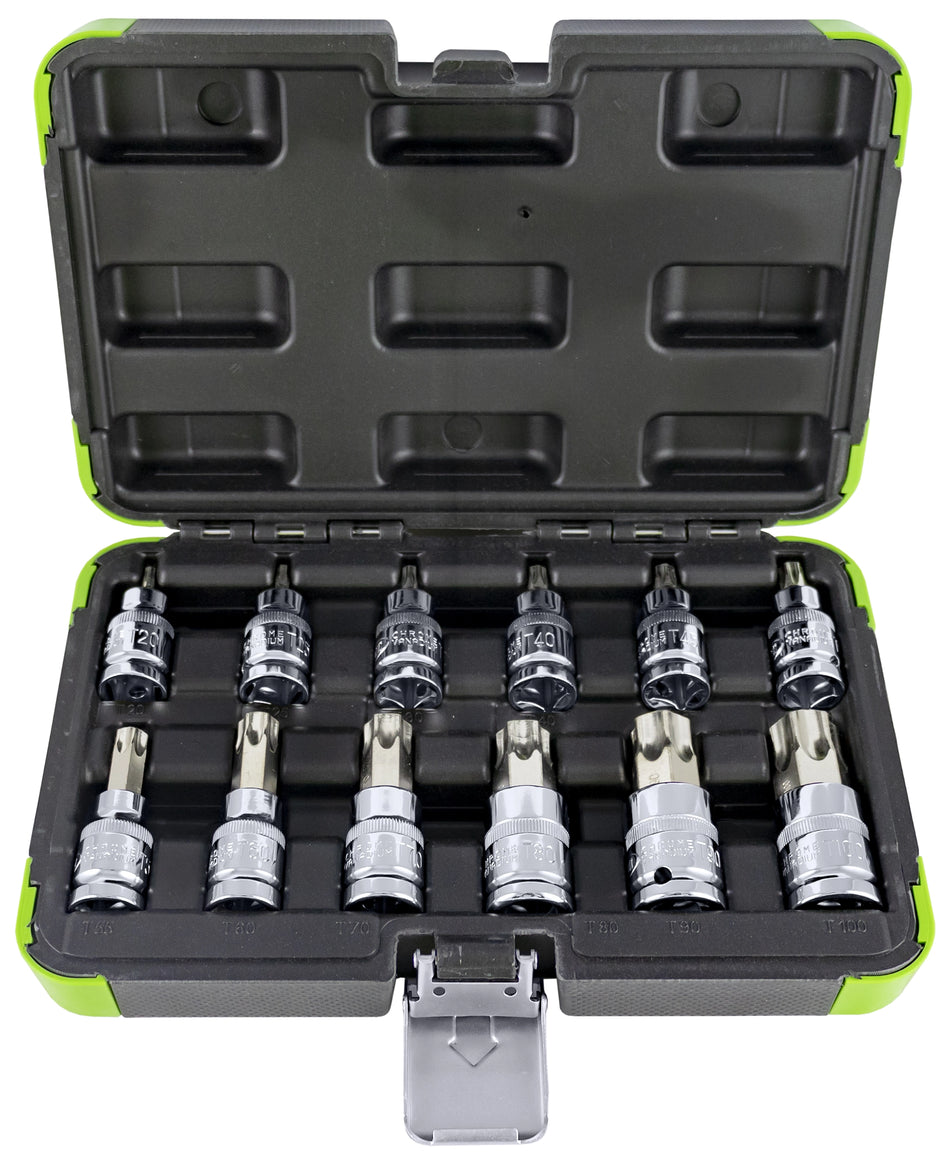 12-piece set with 1/2" coupling - torx drive