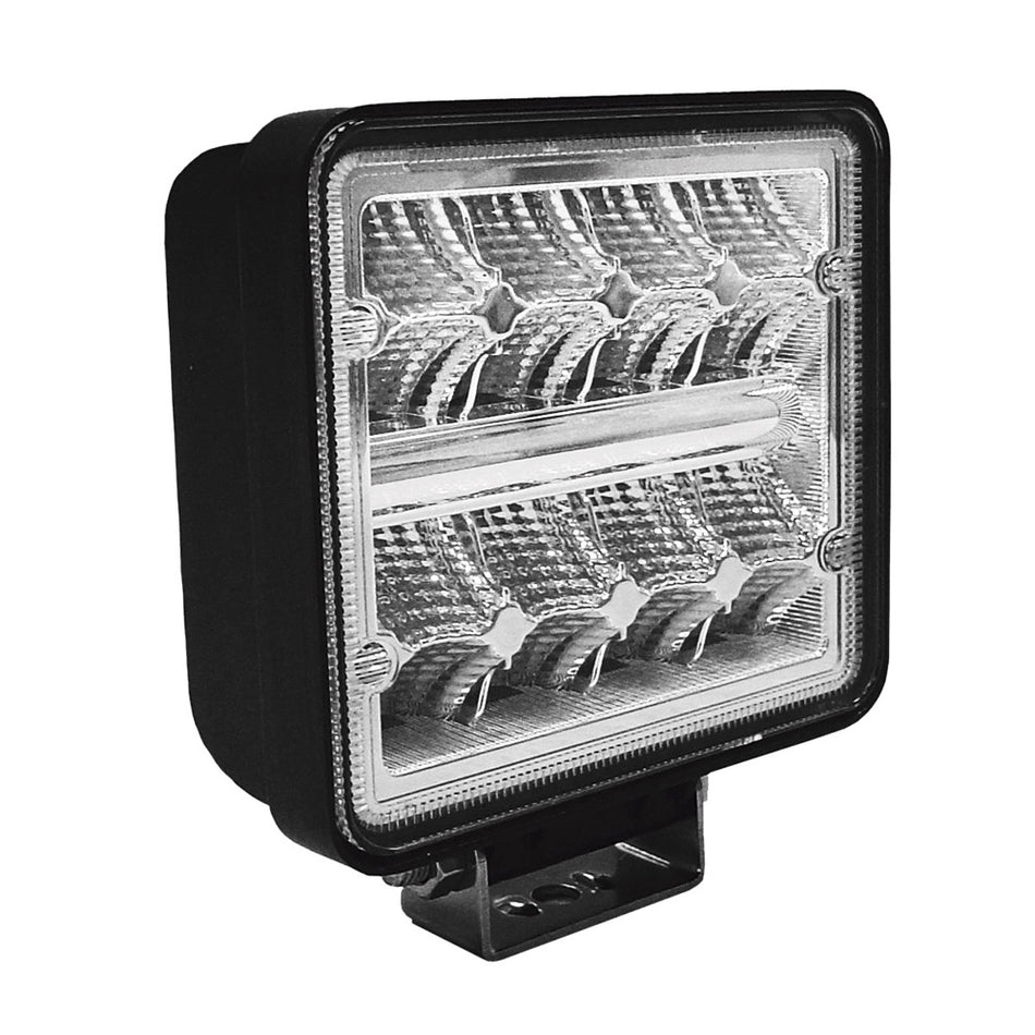 Faro da lavoro quadrato 16 Led 24/48W diffusione quadrata