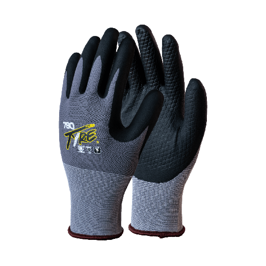 TIRE nitrile work gloves - non-slip