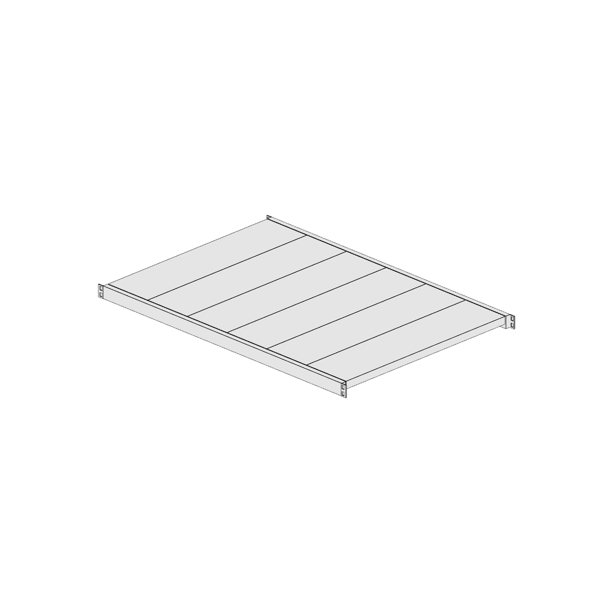 Ripiano aggiuntivo per scaffalatura MM50 zincato