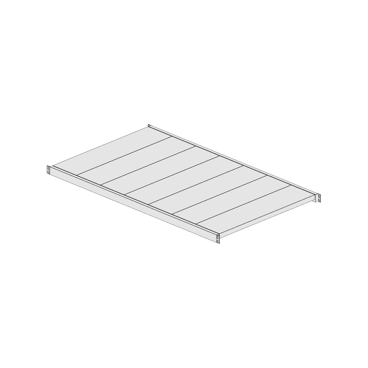 Ripiano aggiuntivo per scaffalatura MM50 zincato
