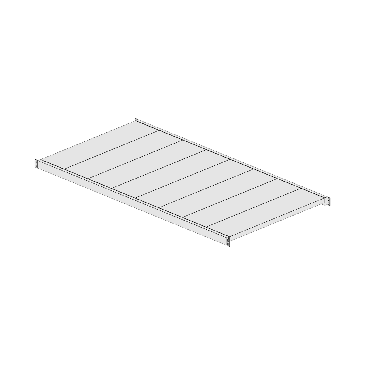 Ripiano aggiuntivo per scaffalatura MM50 zincato