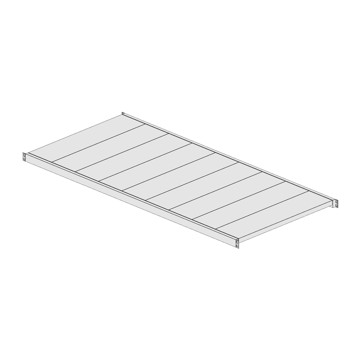 Ripiano aggiuntivo per scaffalatura MM50 zincato