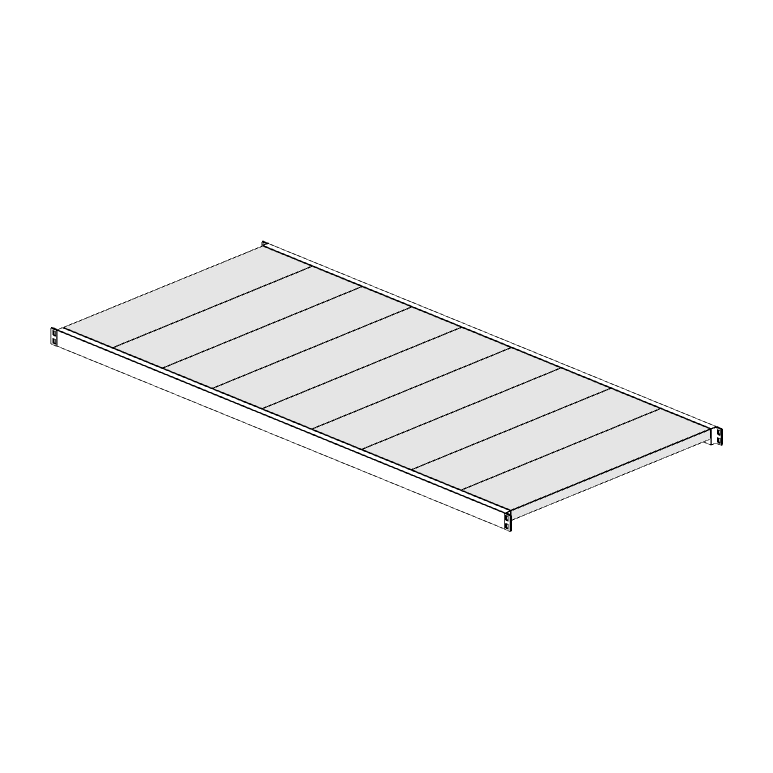 Ripiano aggiuntivo per scaffalatura MM50 bianco